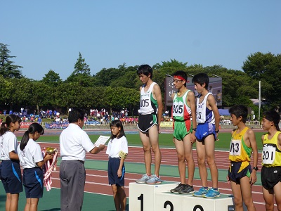 陸上競技部　横浜市中学校総合体育大会で優勝しました