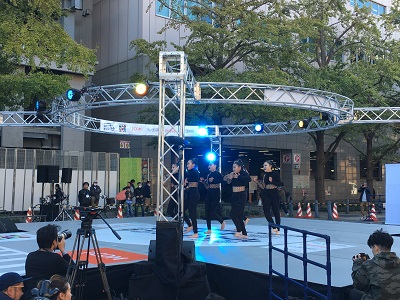 ダンス同好会 日本大通りストリートダンスバトルへ参加しました