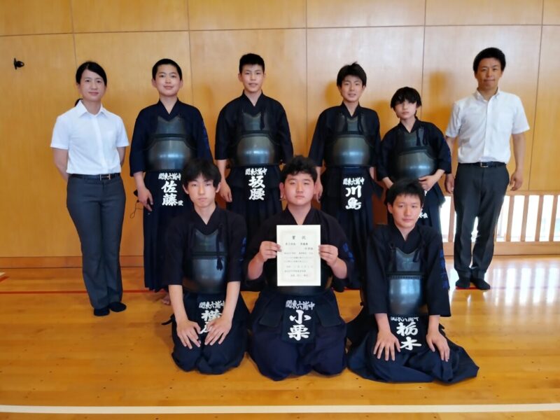 中学剣道部　金沢区大会準優勝